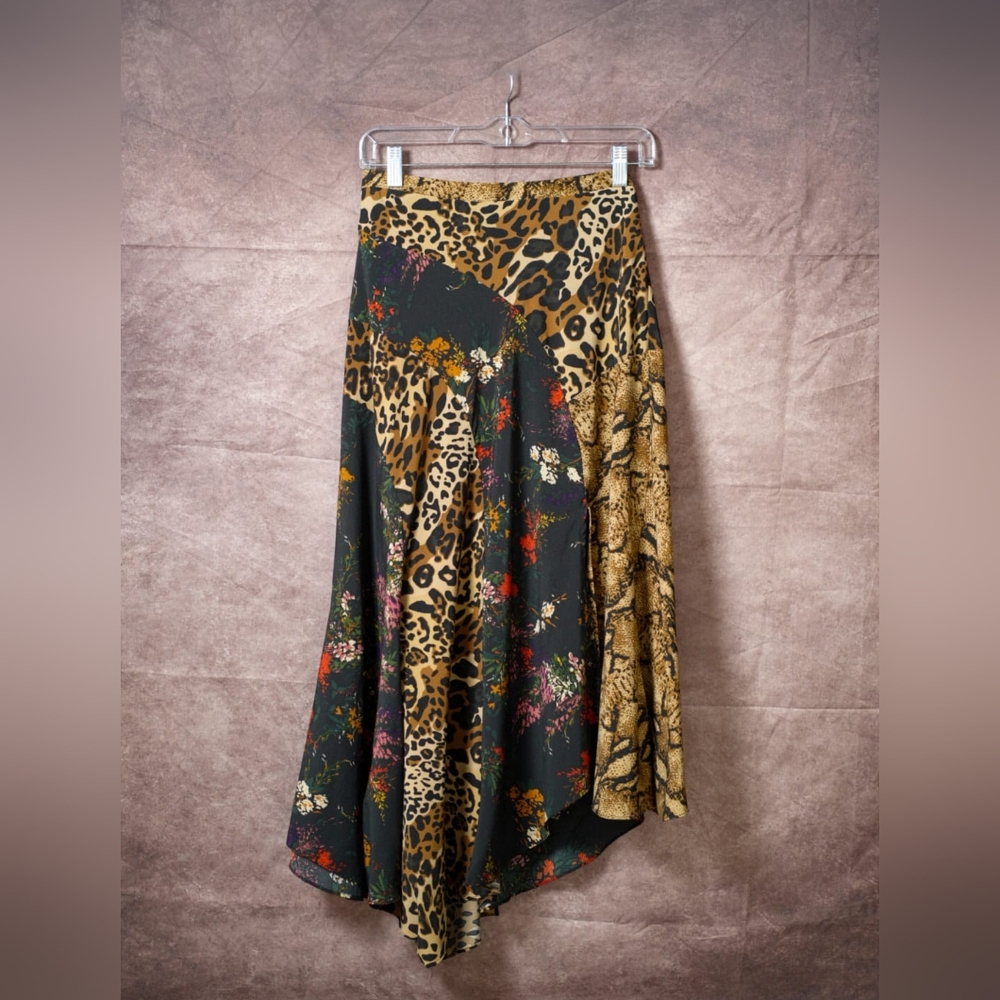 Cupio Multicolor Animal Print Maxi Skirt